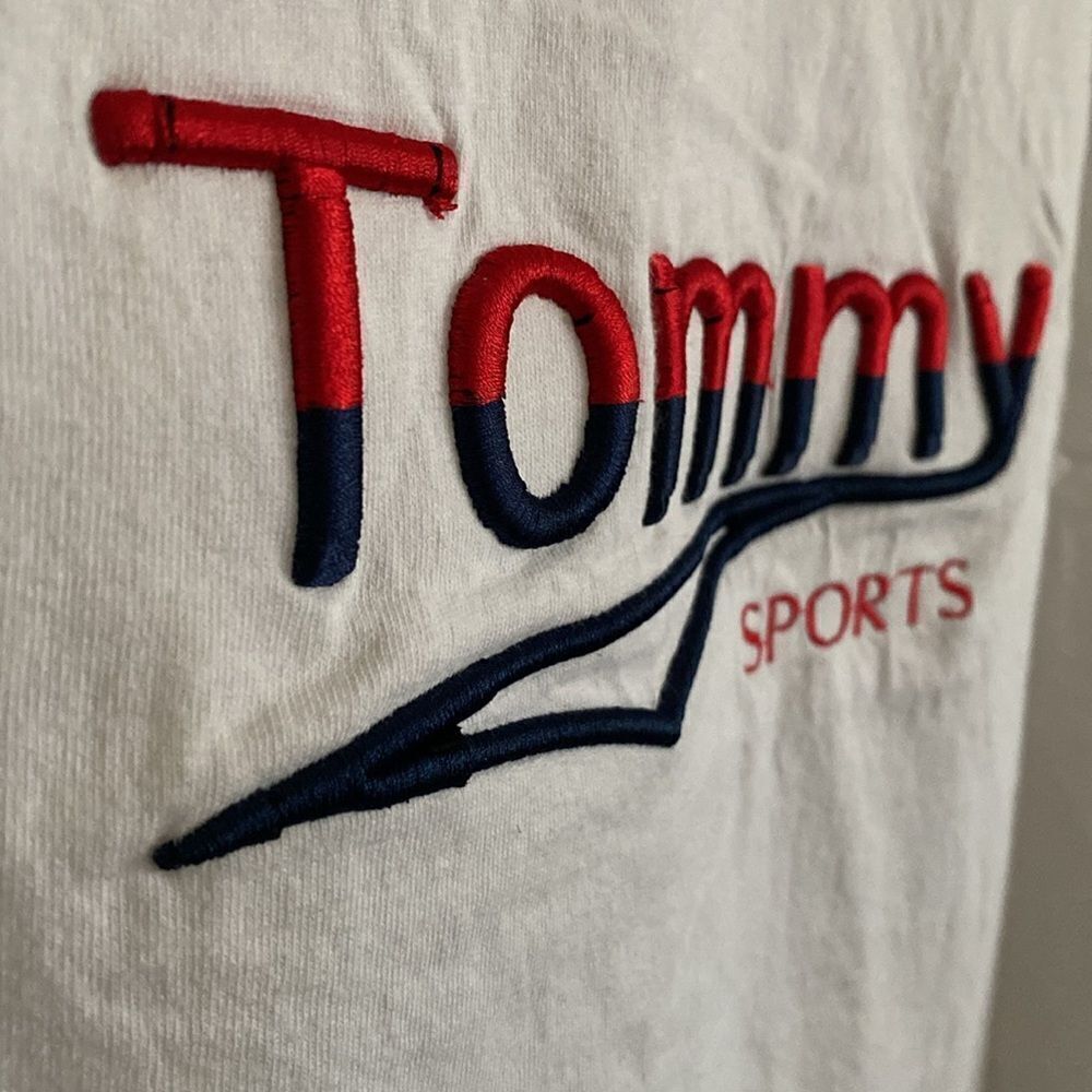 AAA Men’s White Cotton T Shirt with TOMMY Sports Embroidered on Front 2XL NWOT - Picture 3 of 4